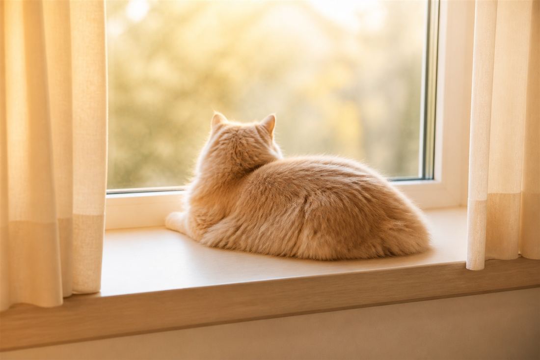 Кошка на подоконнике
